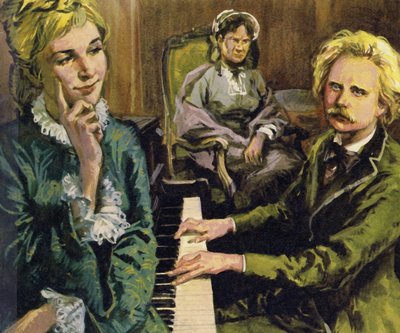 Grieg feierte seine Verlobung mit Nina Hagerup, indem er Ich liebe dich komponierte von English School