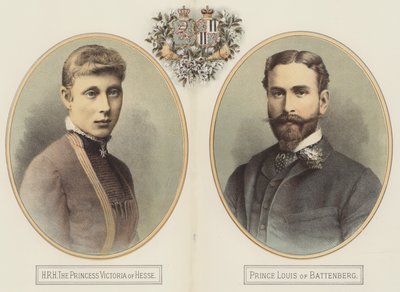 Ihre Königliche Hoheit Prinzessin Victoria von Hessen und Prinz Louis von Battenberg von English School