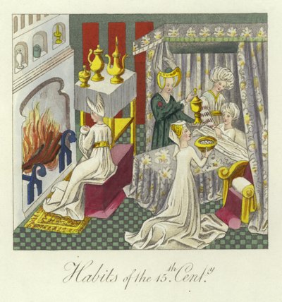 Gewohnheiten des 15. Jahrhunderts von English School
