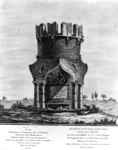 Hackendown-Denkmal, graviert von J. Basire, 1780 von English School