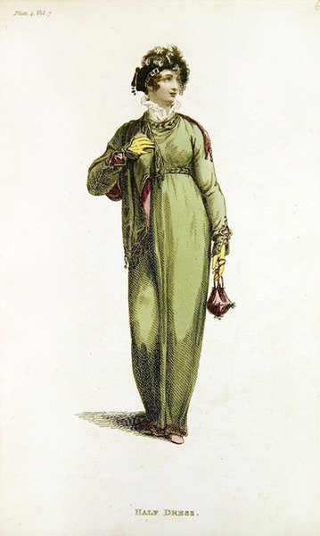 Halbkleid, Modeplatte aus Ackermann