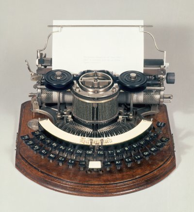 Hammond Schreibmaschine, mit der idealen Tastatur, ca. 1895 von English School