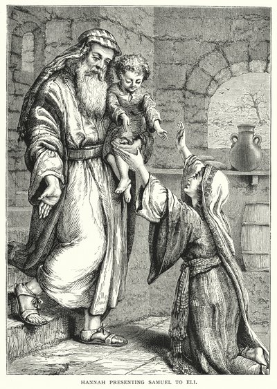 Hannah präsentiert Samuel Eli (Gravur) von English School