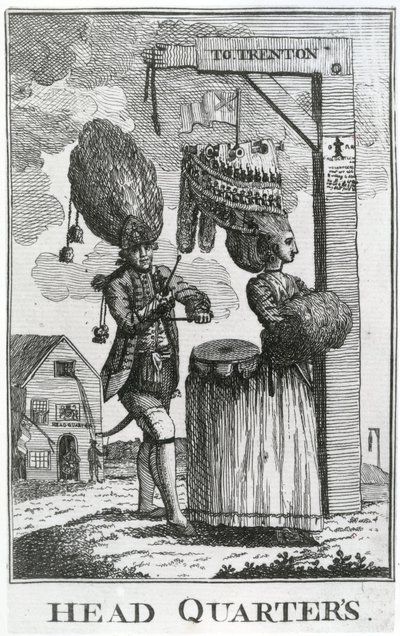 Hauptquartier, 1777 von English School