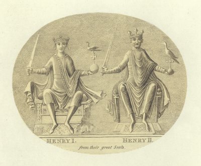 Heinrich I. und Heinrich II., Könige von England von English School