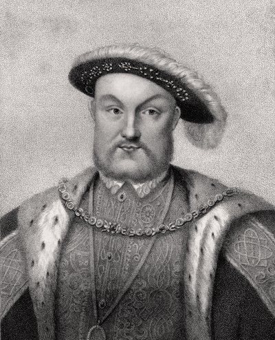 Heinrich VIII., graviert von Bocquet, aus 