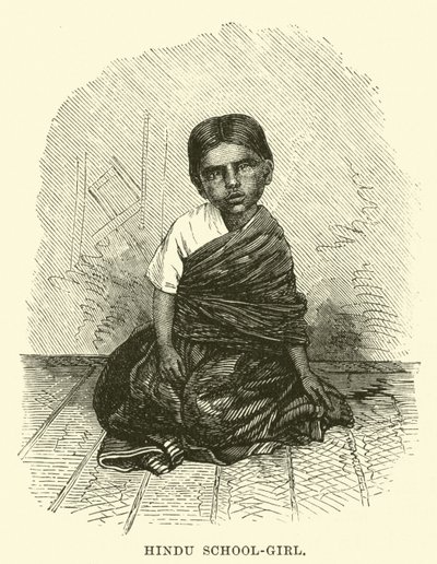 Hindu-Schulmädchen von English School