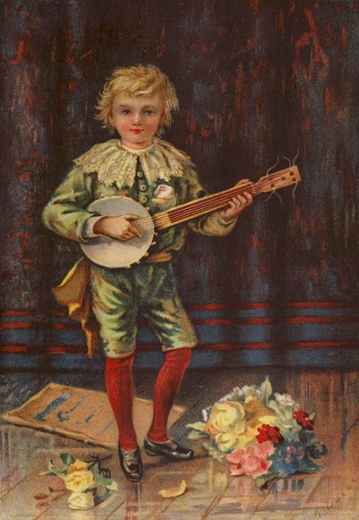 Sein erster Auftritt - Junge spielt Banjo von English School