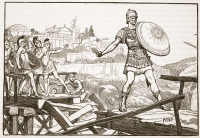 Horatius Cocles verteidigt die Brücke von English School