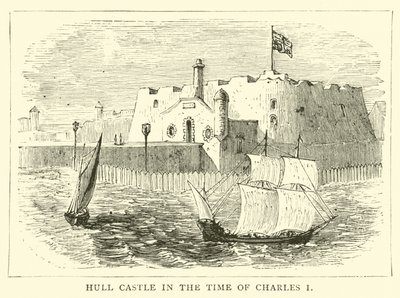 Hull Castle zur Zeit von Karl I. von English School