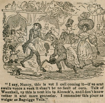 Ich sage, Nancy, das nenne ich es; Vauxhall-Gärten, London von English School