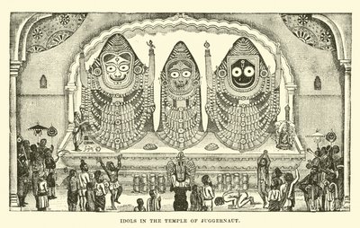 Götzen im Tempel von Juggernaut von English School