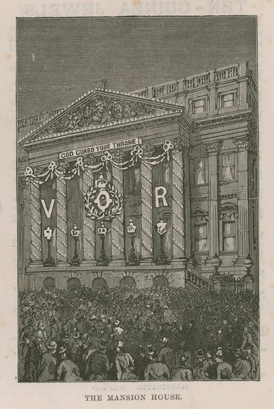 Illuminationen schmücken das Mansion House von English School