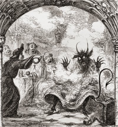 Illustration nach George Cruikshank für das Gedicht 