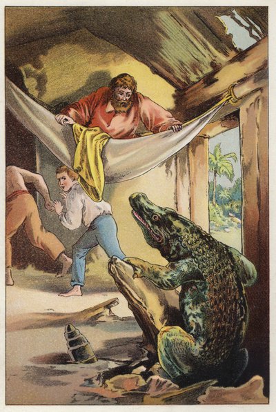 Illustration für Martin Rattler von Ballantyne: Ein Eindringling von English School