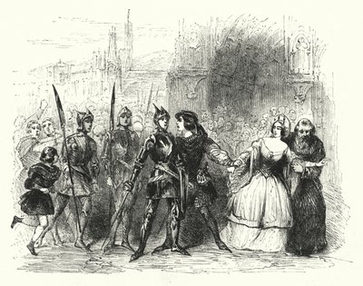 Illustration für die Oper La Juive von Fromental Halevy von English School