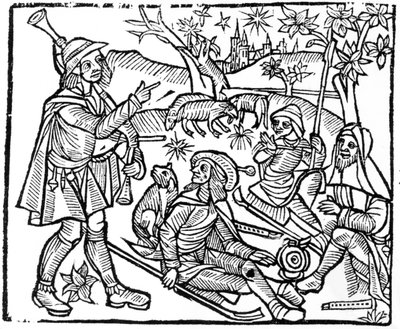Illustration aus dem Kalender der Hirten von English School