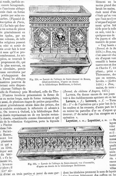 Illustrationen eines Waschhauses, 1887 von English School