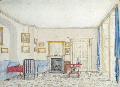 Innenraum in der Curzon Street, ca. 1830 von English School