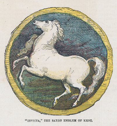 Invicta, das sächsische Emblem von Kent von English School