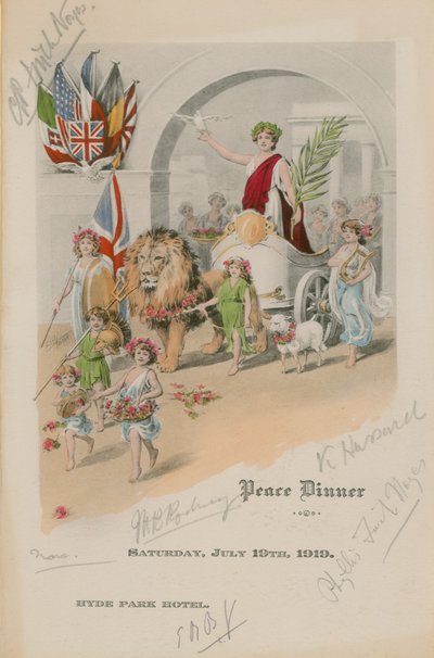 Einladung zum Friedensdinner von English School