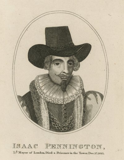 Isaac Pennington, Lord Mayor von London von English School