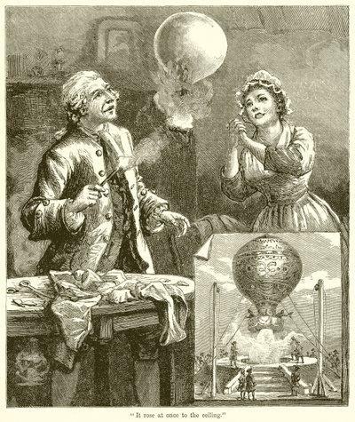 Es stieg sofort zur Decke auf von English School