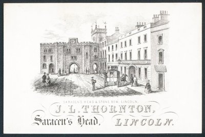 J L Thornton, Visitenkarte von English School