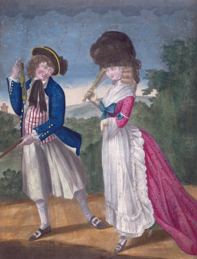 Jack Oakham gibt ein Signal für ein Engagement, 1781 von English School