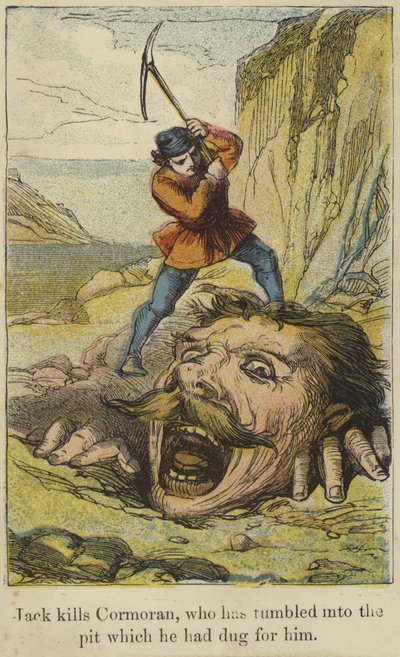 Jack tötet Cormoran, der in die Grube gefallen ist, die er für ihn gegraben hatte von English School