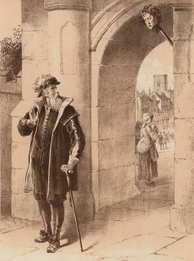James Bird, "Sein Vater ging eines Tages vorbei und betrachtete das Gesicht seines Sohnes" von English School