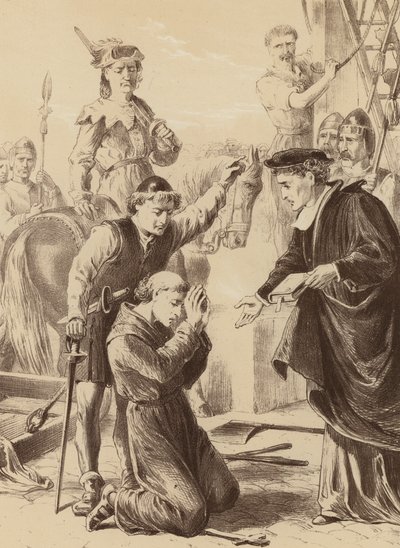 James Thompson, "Er betete dort lange Zeit" von English School