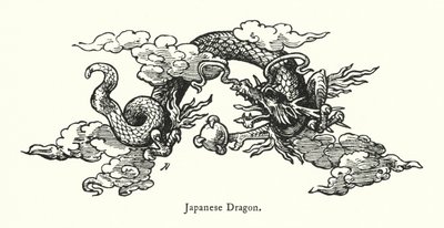 Japanischer Drache (Gravur) von English School