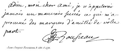 Jean Jacques Rousseau, geb. 1711, gest. 1778 von English School