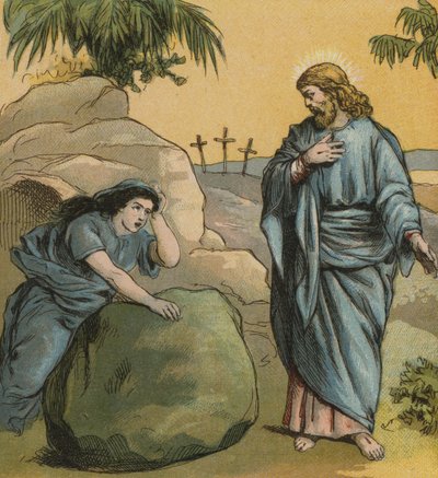Jesus Christus, von den Toten auferstanden (Farblitho) von English School