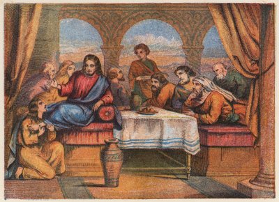 Jesus Christus mit seinen Jüngern und Maria Magdalena von English School