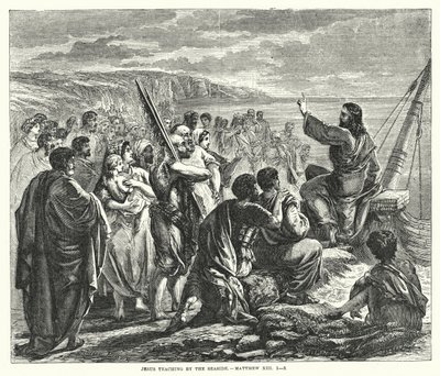 Jesus lehrt am Seeufer, Matthäus XIII von English School