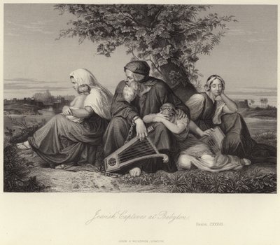 Jüdische Gefangene in Babylon von English School