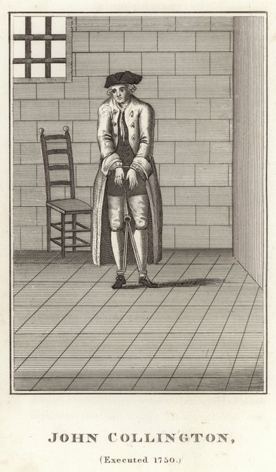 John Collington, hingerichtet 1750 von English School