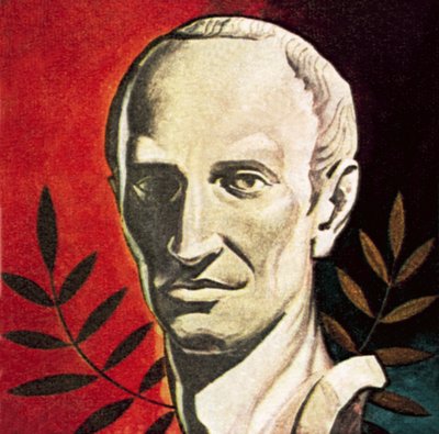 Julius Caesar, ermordet an den Iden des März 44 v. Chr. von English School