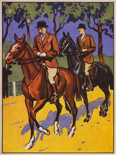König Georg V. reitet auf Rotten Row, Hyde Park, London von English School