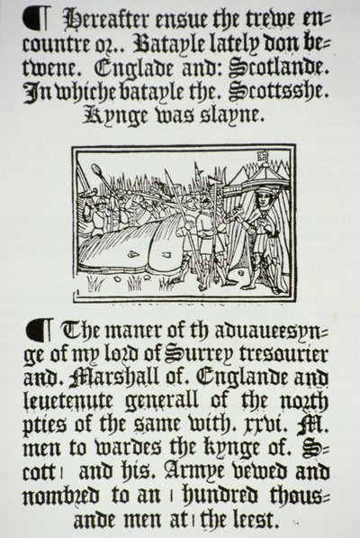 König Heinrich VIII. (1491-1547) und seine Ritter nach dem englischen Sieg über die Schotten bei Flodden Field, 1513 von English School