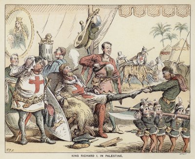 König Richard I. in Palästina von English School