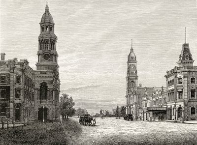 King William Street, Adelaide, ca. 1880, aus 
