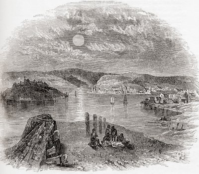 Kinsale, County Cork, Irland im 19. Jahrhundert, aus Old England: A Pictorial Museum, veröffentlicht 1847 von English School