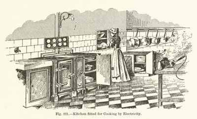 Küche für elektrisches Kochen ausgestattet von English School