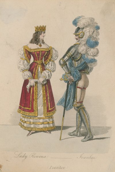 Lady Rowena und Ivanhoe von English School