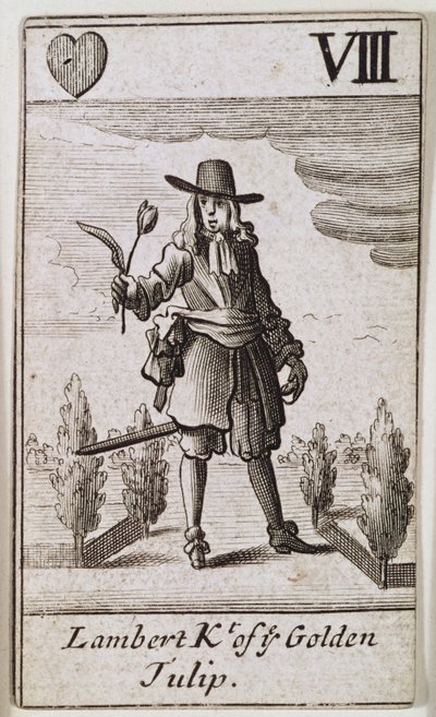 Lambert Simnel, Ritter der Goldenen Tulpe, aus einem Kartenspiel von English School