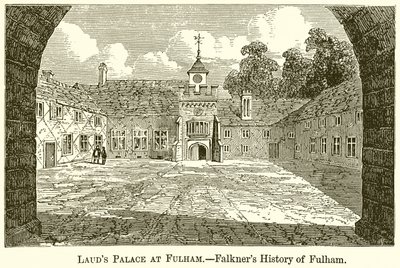 Lauds Palast in Fulham. Falkners Geschichte von Fulham von English School