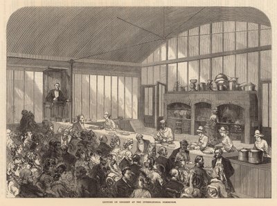 Vortrag über Kochkunst auf der Internationalen Ausstellung von English School